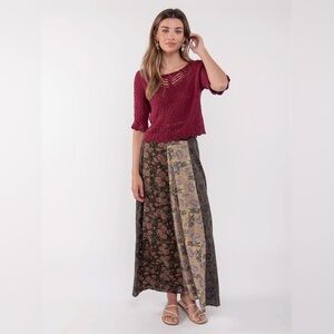 NWT Natural Life Valentina skirt in sage floral size Small